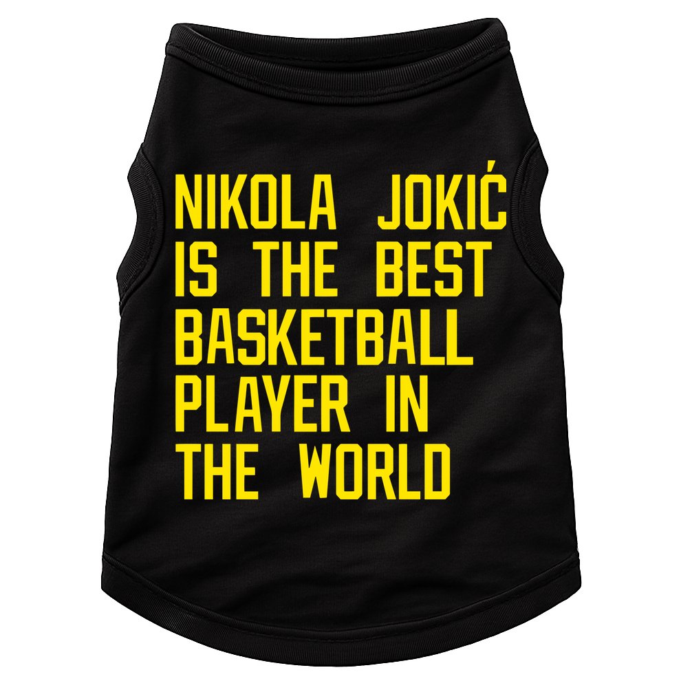 Vic Lombardi Nikola Jokic Best Basketball Player In The World Doggie Tank