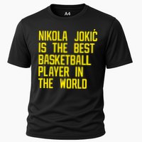 Vic Lombardi Nikola Jokic Best Basketball Player In The World Cooling Performance Crew T-Shirt