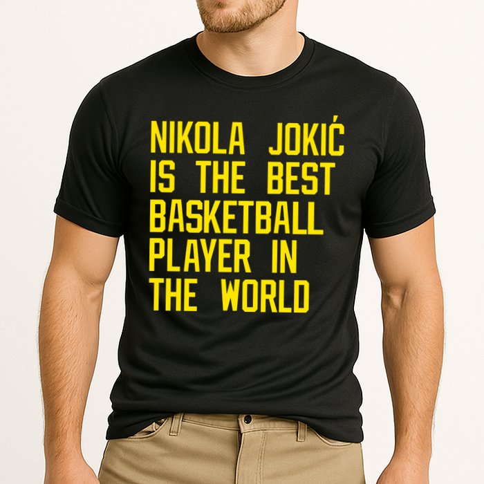 Vic Lombardi Nikola Jokic Best Basketball Player In The World Cooling Performance Crew T-Shirt