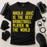 Vic Lombardi Nikola Jokic Best Basketball Player In The World Cooling Performance Crew T-Shirt