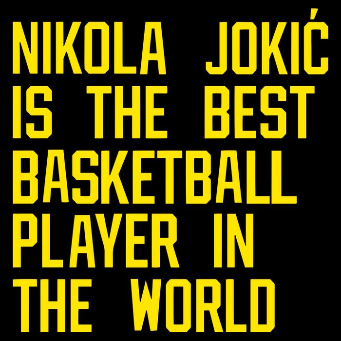 Vic Lombardi Nikola Jokic Best Basketball Player In The World Cooling Performance Crew T-Shirt