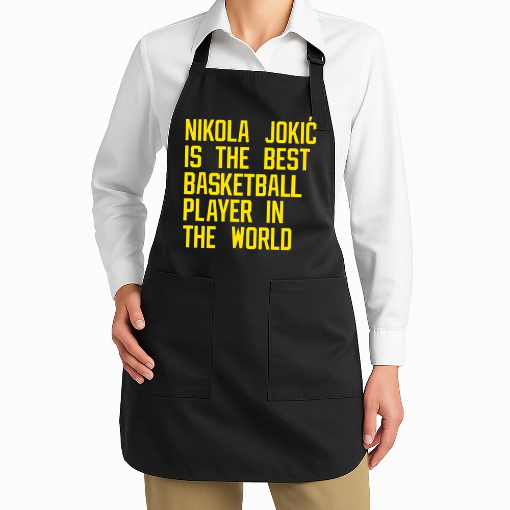 Vic Lombardi Nikola Jokic Best Basketball Player In The World Apron