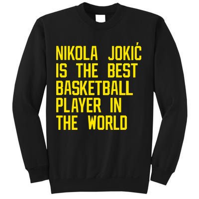 Vic Lombardi Nikola Jokic Best Basketball Player In The World Sweatshirt