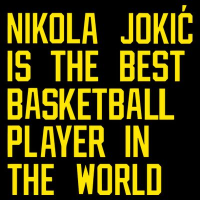 Vic Lombardi Nikola Jokic Best Basketball Player In The World T-Shirt