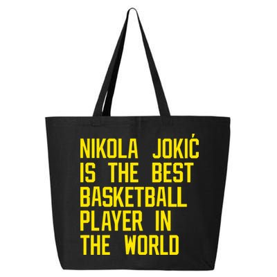 Vic Lombardi Nikola Jokic Best Basketball Player In The World 25L Jumbo Tote
