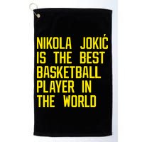 Vic Lombardi Nikola Jokic Best Basketball Player In The World Golf Towel