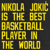 Vic Lombardi Nikola Jokic Best Basketball Player In The World Golf Towel