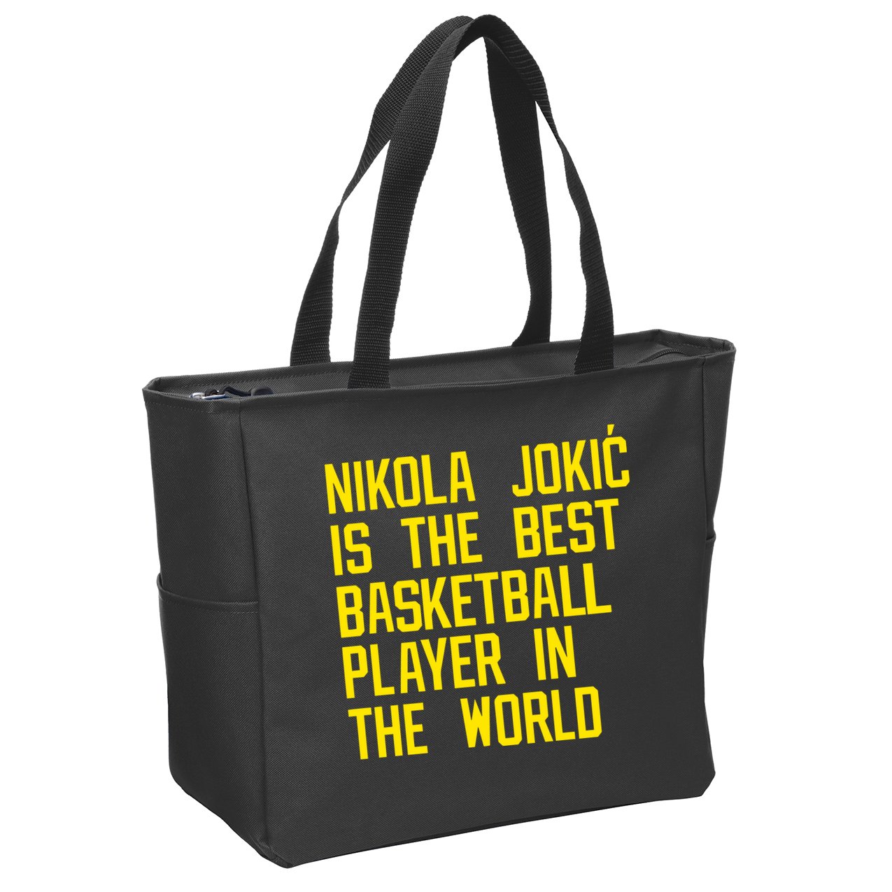 Vic Lombardi Nikola Jokic Best Basketball Player In The World Zip Tote Bag