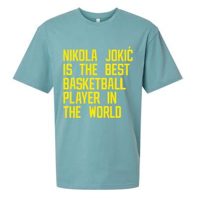 Vic Lombardi Nikola Jokic Best Basketball Player In The World Sueded Cloud Jersey T-Shirt