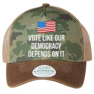 Vote Like Our Democracy Depends On It Legacy Tie Dye Trucker Hat