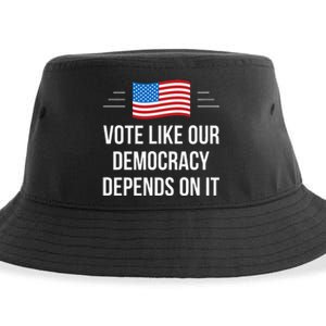 Vote Like Our Democracy Depends On It Sustainable Bucket Hat