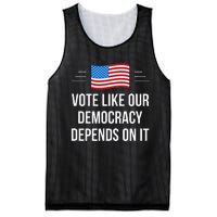 Vote Like Our Democracy Depends On It Mesh Reversible Basketball Jersey Tank