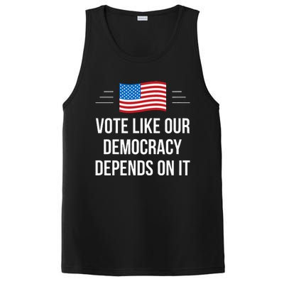 Vote Like Our Democracy Depends On It PosiCharge Competitor Tank