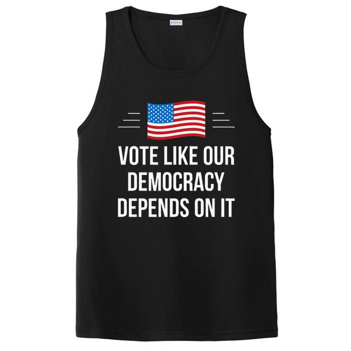 Vote Like Our Democracy Depends On It PosiCharge Competitor Tank