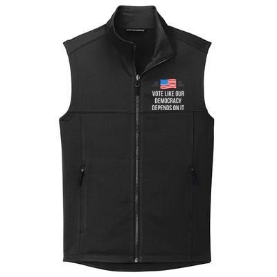 Vote Like Our Democracy Depends On It Collective Smooth Fleece Vest