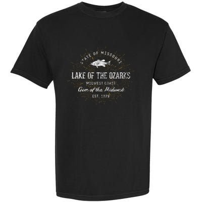 Vintage Lake Of The Ozarks Retro Garment-Dyed Heavyweight T-Shirt