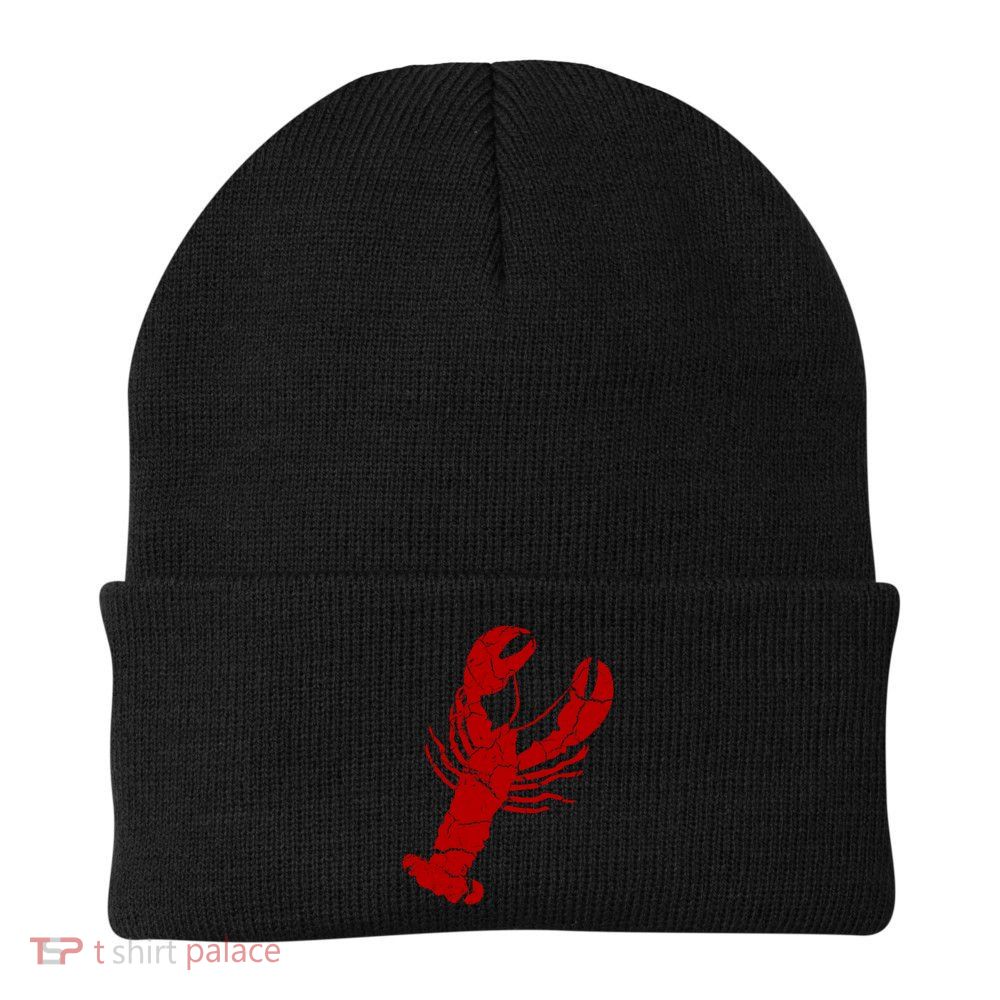 Vintage Lobster Print Lobster Gift Beanie