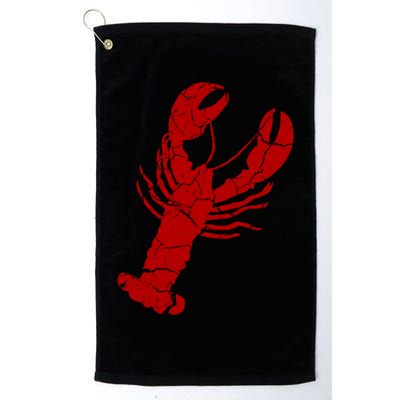 Vintage Lobster Print Lobster Gift Golf Towel