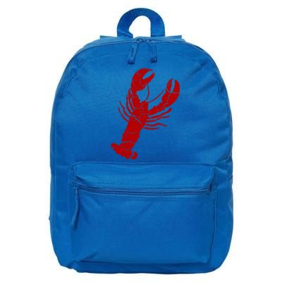 Vintage Lobster Print Lobster Gift 16 in Basic Backpack