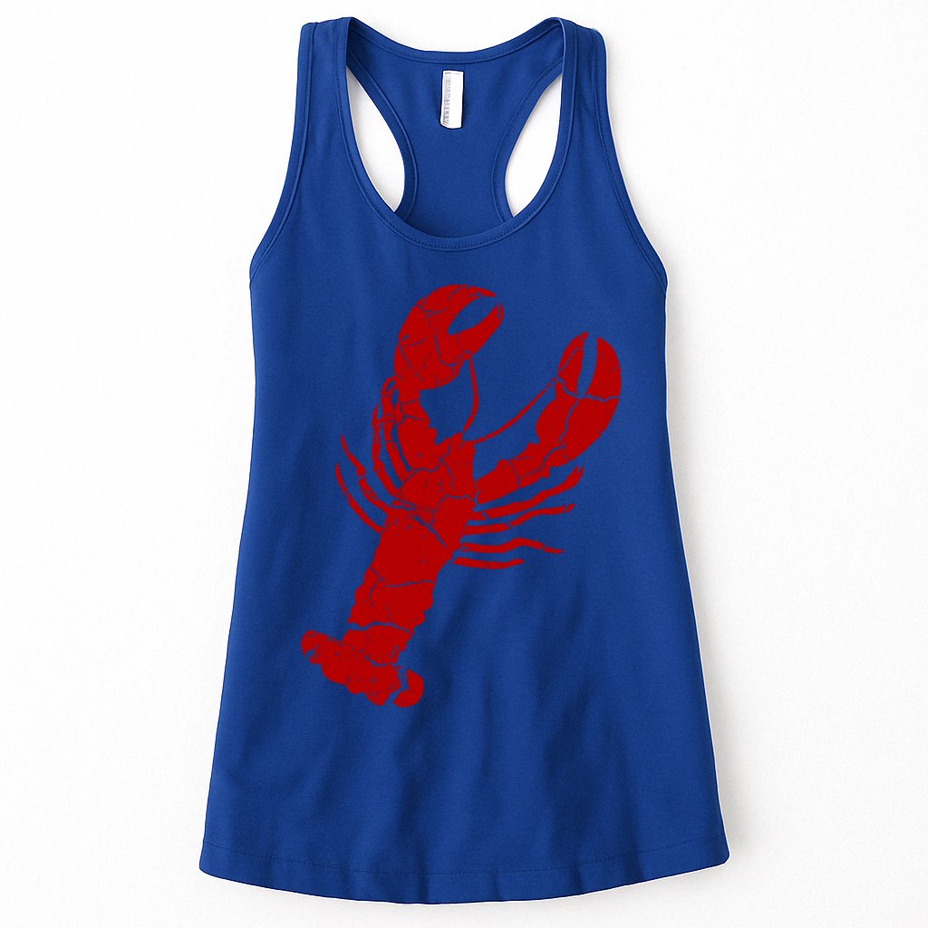 Vintage Lobster Print Lobster Gift Womens Tank Top