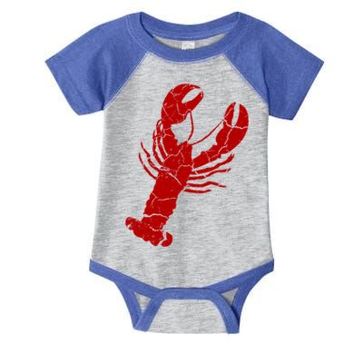 Vintage Lobster Print Lobster Gift Infant Baby Jersey Bodysuit