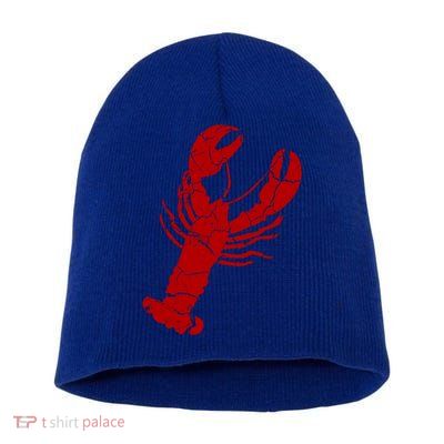 Vintage Lobster Print Lobster Gift Short Acrylic Beanie