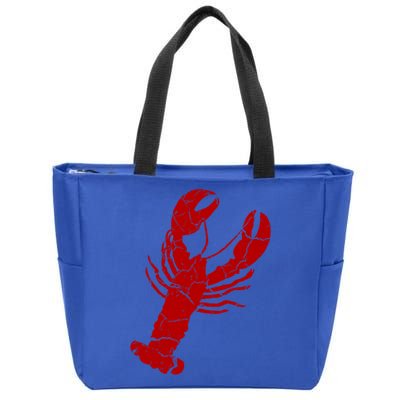 Vintage Lobster Print Lobster Gift Zip Tote Bag