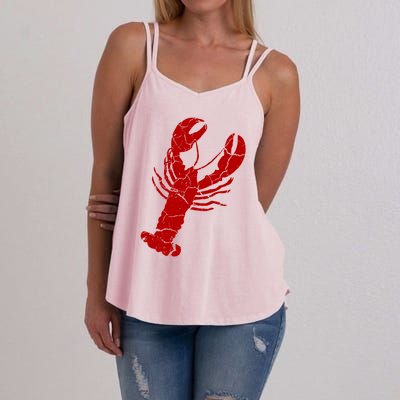 Vintage Lobster Print Lobster Gift Women's Strappy Tank