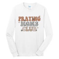 Vintage Leopard Praying Moms Club Christian Religious Tall Long Sleeve T-Shirt