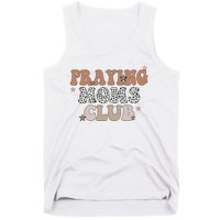 Vintage Leopard Praying Moms Club Christian Religious Tank Top