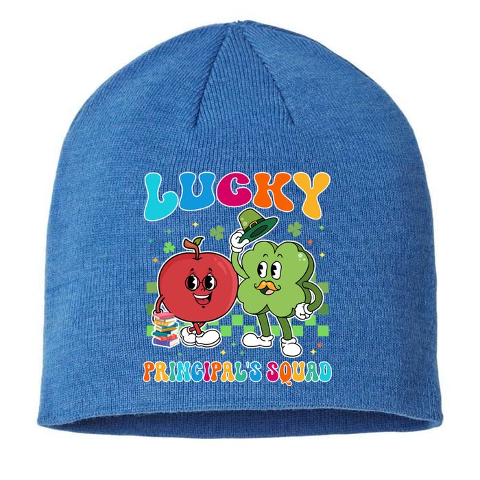 Vintage Lucky Principal's Squad St Patrick's Day School Cute Gift Sustainable Beanie