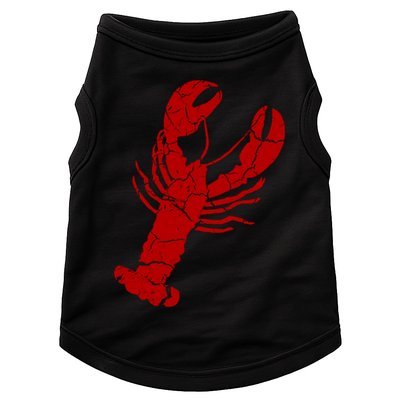 Vintage Lobster Print Gift Lobster Cute Gift Doggie Tank