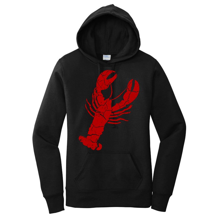 Vintage Lobster Print Gift Lobster Cute Gift Women's Pullover Hoodie