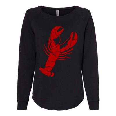 Vintage Lobster Print Gift Lobster Cute Gift Womens California Wash Sweatshirt