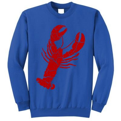 Vintage Lobster Print Gift Lobster Cute Gift Tall Sweatshirt