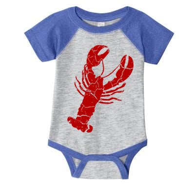 Vintage Lobster Print Gift Lobster Cute Gift Infant Baby Jersey Bodysuit