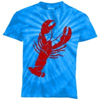 Vintage Lobster Print Gift Lobster Cute Gift Kids Tie-Dye T-Shirt