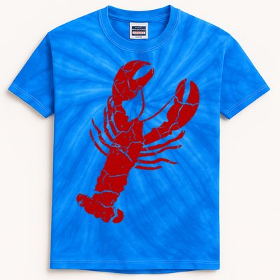 Vintage Lobster Print Gift Lobster Cute Gift Kids Tie-Dye T-Shirt