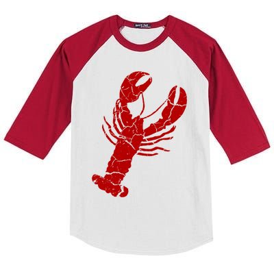 Vintage Lobster Print Gift Lobster Cute Gift Kids Colorblock Raglan Jersey