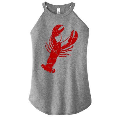 Vintage Lobster Print Gift Lobster Cute Gift Women’s Perfect Tri Rocker Tank