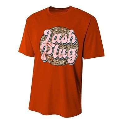 Vintage Lash Plug Lash Tech Lash Artist Leopard Lash Cool Gift Performance Sprint T-Shirt