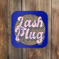 Vintage Lash Plug Lash Tech Lash Artist Leopard Lash Cool Gift Coaster