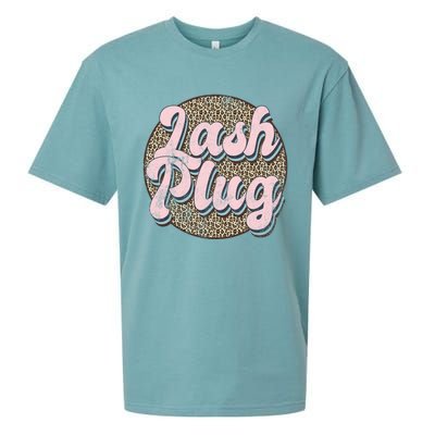 Vintage Lash Plug Lash Tech Lash Artist Leopard Lash Cool Gift Sueded Cloud Jersey T-Shirt