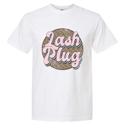 Vintage Lash Plug Lash Tech Lash Artist Leopard Lash Cool Gift Garment-Dyed Heavyweight T-Shirt