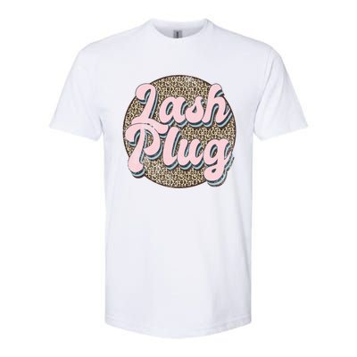 Vintage Lash Plug Lash Tech Lash Artist Leopard Lash Cool Gift Softstyle CVC T-Shirt