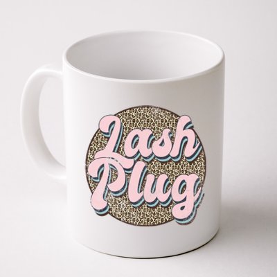 Vintage Lash Plug Lash Tech Lash Artist Leopard Lash Cool Gift Coffee Mug