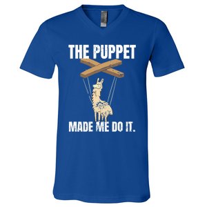 Ventriloquist Llama Puppetmeaningful Giftmademeaningful Giftmemeaningful Giftdo V-Neck T-Shirt