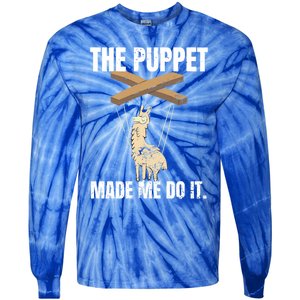 Ventriloquist Llama Puppetmeaningful Giftmademeaningful Giftmemeaningful Giftdo Tie-Dye Long Sleeve Shirt