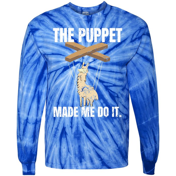 Ventriloquist Llama Puppetmeaningful Giftmademeaningful Giftmemeaningful Giftdo Tie-Dye Long Sleeve Shirt