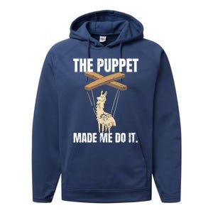 Ventriloquist Llama Puppetmeaningful Giftmademeaningful Giftmemeaningful Giftdo Performance Fleece Hoodie